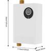 Electric Water Heater, 3000W 110V Tankless Water Heater with LED Display and Memory Function, On Demand Hot Water Heater Small Water Heaters with