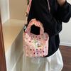 2025 New Korean Cute Portable Bucket Bag Fashionable Small Fresh Simple Casual High Value Shoulder Messenger Bag