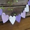 1 Set Paperboard Heart-shaped Garland Bunting Banners & Flags Valentine's Day Party Wedding Room Hom