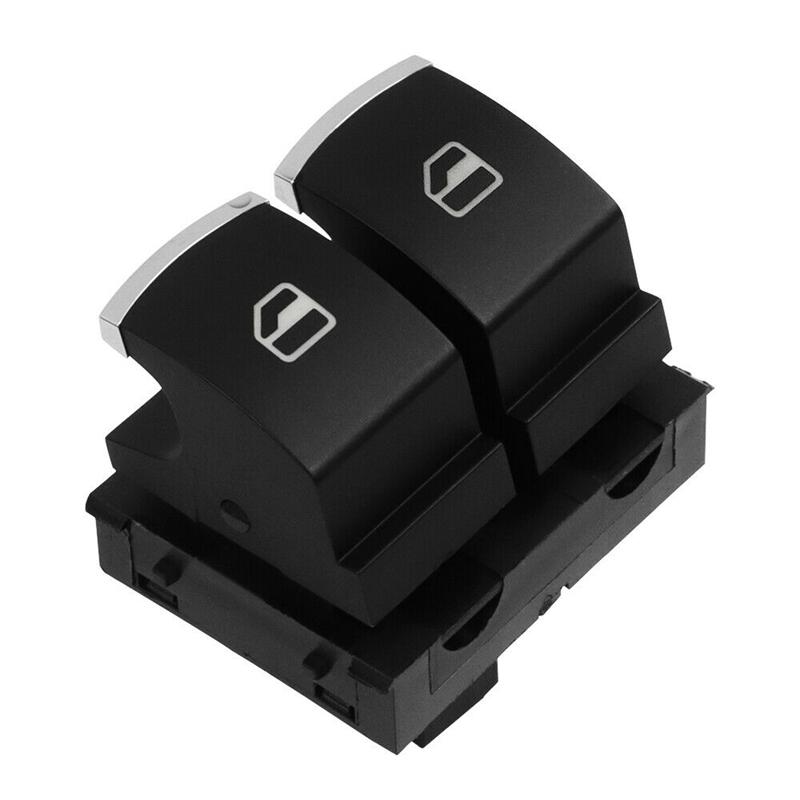 New Chrome Control Window Switch Button 5K3959857 5K3 959 857 A / B / C for  Golf MK5 MK6 GTI EOS 2 Doors