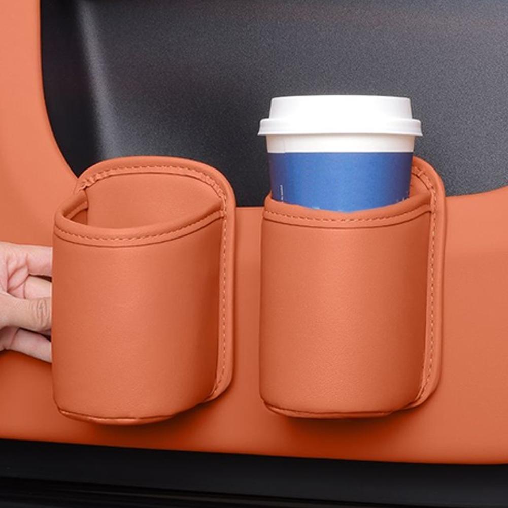 Universal Car Door Cup Holder Box Back Clip Design Drink Rack Storage Bin Car Seat Back Water Cup Box Organizer Pocket Cup Holders 5