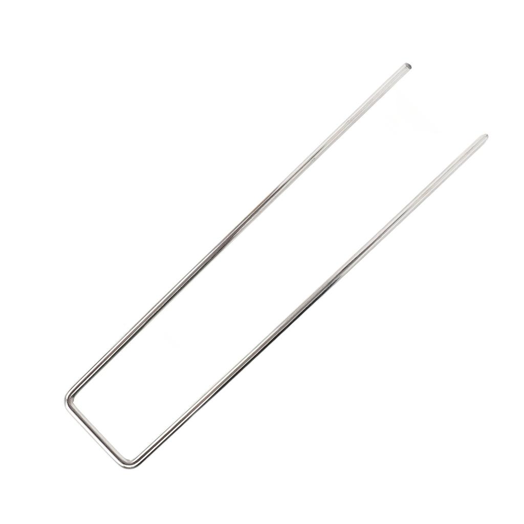 50 Stück verzinkter Stahl Gartenstecklinge U-förmige Zeltstecklinge U-förmige verzinkte Landschaftsnägel Schwer