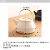 Kamoshika Doguten Gas Microwave Made in Banko Ceramic For Open Ceramic Kettle Kettle, 1L, Compatible, Safe, Japan, Ware, Brass, Fire, (Black Koburi)