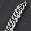 Trendy Men's 11MM Titanium Steel Cuban Chain Bracelet with Square Buckle