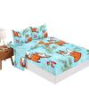 Four-Piece Mattress Set 3D Digital Printing Mattress Protective Cover Little Fox Mattress