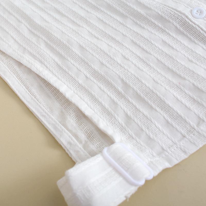 Cotton Fake Collar Women'S Shirt Decorative Fake Collar Wooden Ear Edge Jacquard Fake Collar White Shirt Fake Collar Women B343