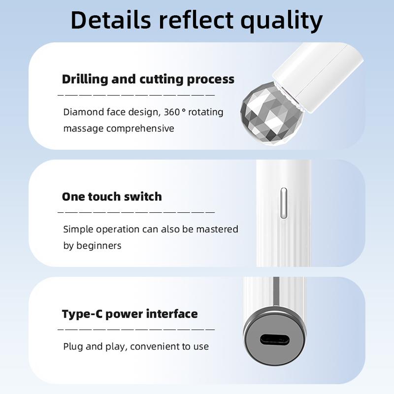 Electric Eye Beauty Instrument Facial Massage Roller EMS Microcurrent Hot Conpress Skin Lifting Eye Dark Circles Wrinkles Reduce