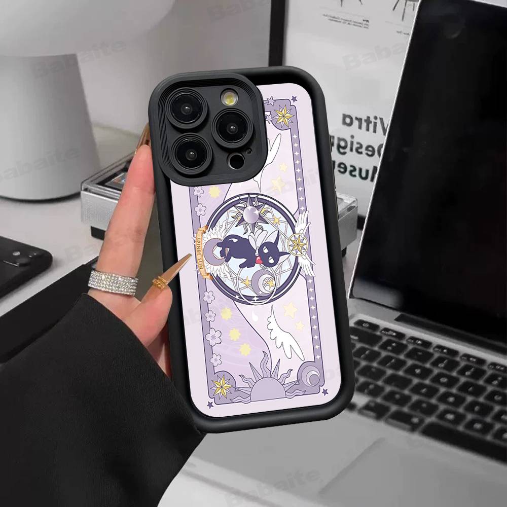 C-Cardcaptor Sakura Silicone Soft Phone Case For iPhone 17 16 14 13 12 11 15 Pro Max Plus Air Cover