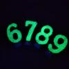 Creative Green Football Fluorescent Birthday Digital Candle Party Supplies Cake Decoration