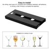 Wine Glass Rack Punch Free Plastic Stemware Rack Wine Glass Hanger for Kitchen Bar Restaurant