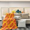 Dog Print Flannel Blanket Suitable for Bed, Office, Home, Camping, Sofa, Comfortable and Warm, Halloween and Christmas