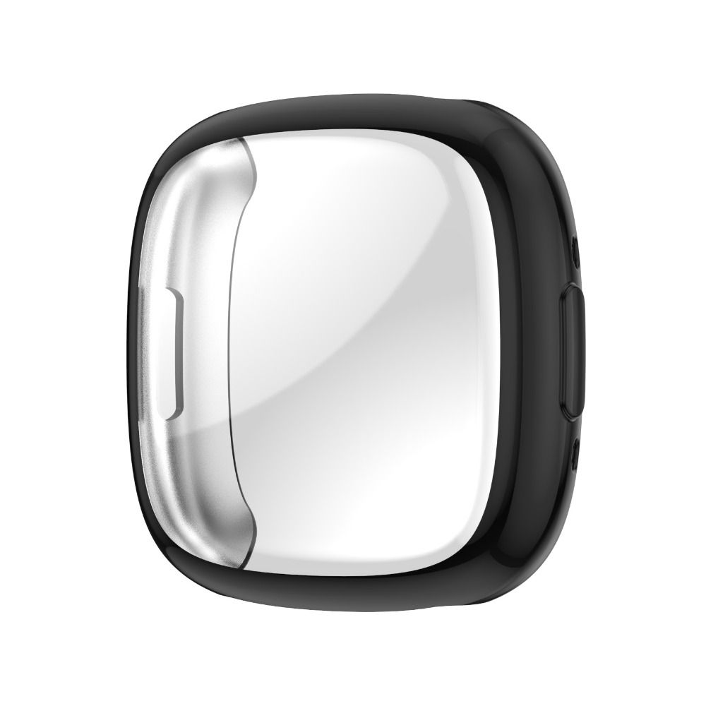 Soft Bumper Full Protective Cover Screen Protector Case TPU Plated For Fitbit Versa 4/Sense 2