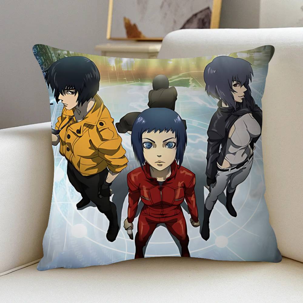 

Подушка-сиденье Ghost In The S-Shell, наволочка, чехол для автомобильной подушки 45X45 см, наволочка для поясничной подушки, наволочка для диванной подушки 12x12Inch