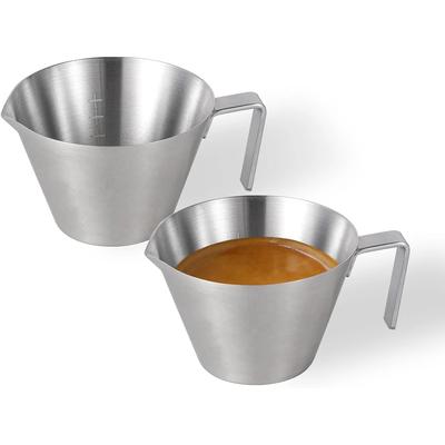 Hot Espresso Measuring Cup Sauce Cup Espresso Shot Glasses 2oz Stainless Steel Pouring Cup For Tomato Saucer