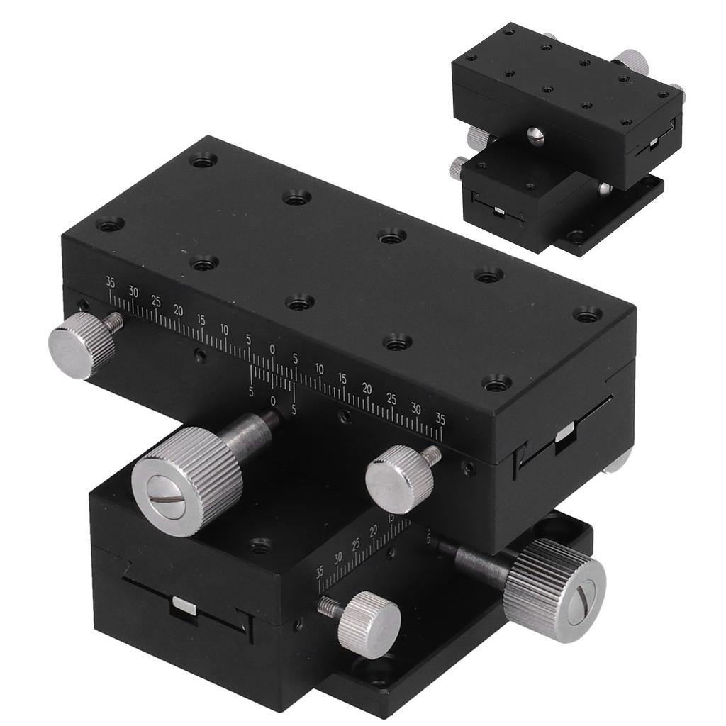 Sliding Stage Manual FineTuning Dovetail Guide Gear Rotating Translation Table XYDTS90 90x40mm