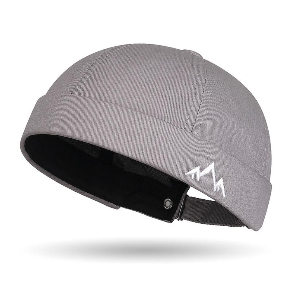 Solid Color Docker Cap Adjustable Beanie Bonnet New Brimless Hat Unisex