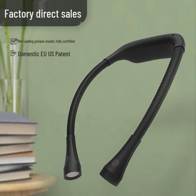 LED Neck Light: USB Rechargeable, Portable Neck-Mounted Reading Lamp for Dormitory, Study, Desk, and Outdoor Use