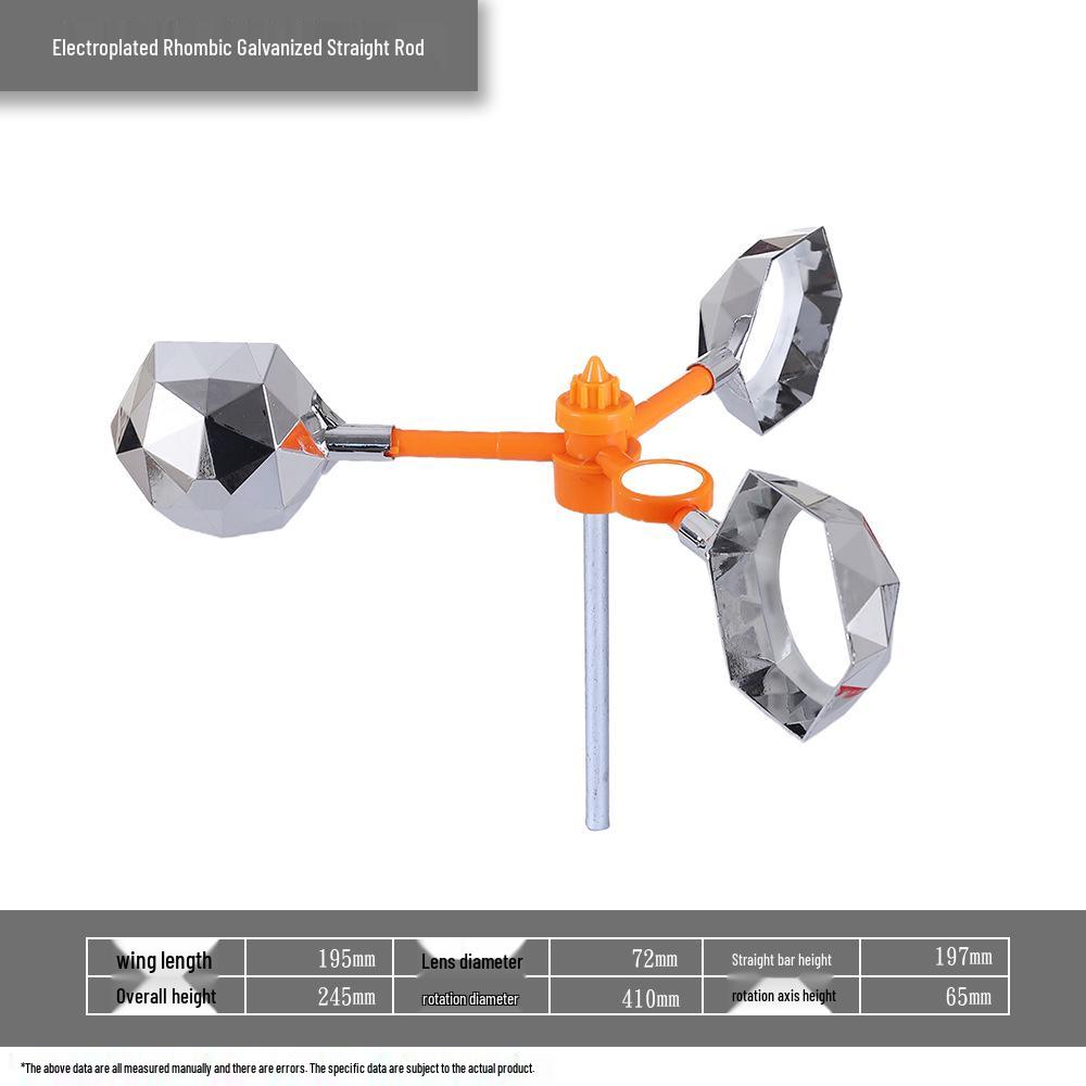 Odblaskowy odstraszacz ptaków zasilany energią słoneczną i wiatrową na farmy zewnętrzne i stawy rybne
