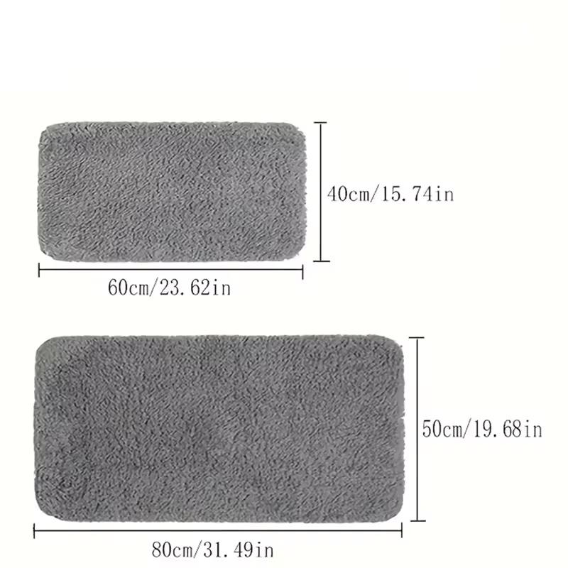 Absorbent Bathroom Mat Toilet Rug Non Slip Floor Mat Washroom Entrance Door Carpet Soft Anti Skid Bath Mat