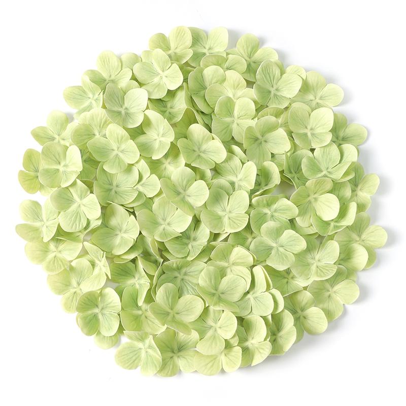 50/100/200Pcs 4.5cm Silk Artificial Hydrangea Flowers Petal Fake Flower for Home Room Decor Wedding Decoration Party Supplies