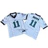 Mens Retro Embroidered American Football Jersey Philadelphia Eagles Vintage Style Sport Shirt Fan Wear