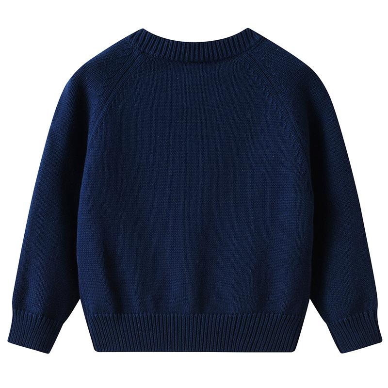 Korean Style Handmade Love DIY Children's Knitted Cardigan Jacket Girls Sweater Cardigan