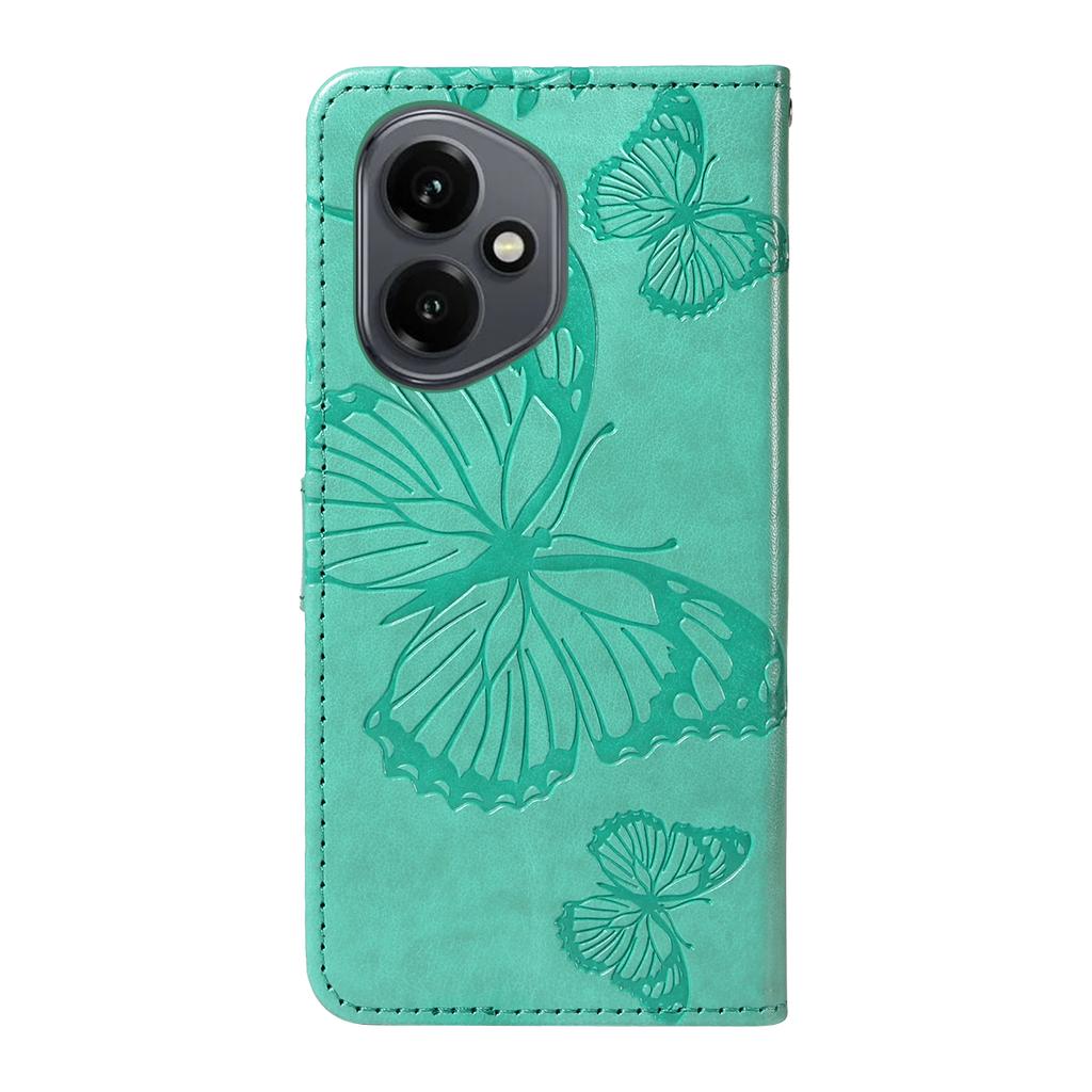 For Honor 400 5G (Global) Wallet Case Floral Butterfly Imprinted Leather Phone Cover Stand