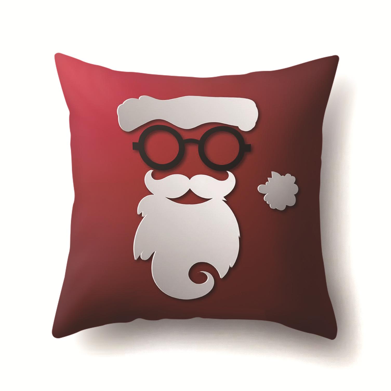 

Christmas Series Polyester Pillows Santa Multi-platform Christmas Elk Pillow Cover 45*45cm