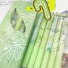 6 pz/set Penna Gel Cancellabile per Bambini Kawaii Cartone Animato Coniglio Orso Stile Penna Gel Cancelleria 0.5mm Colore Blu Penna da Scrittura Cancellabile