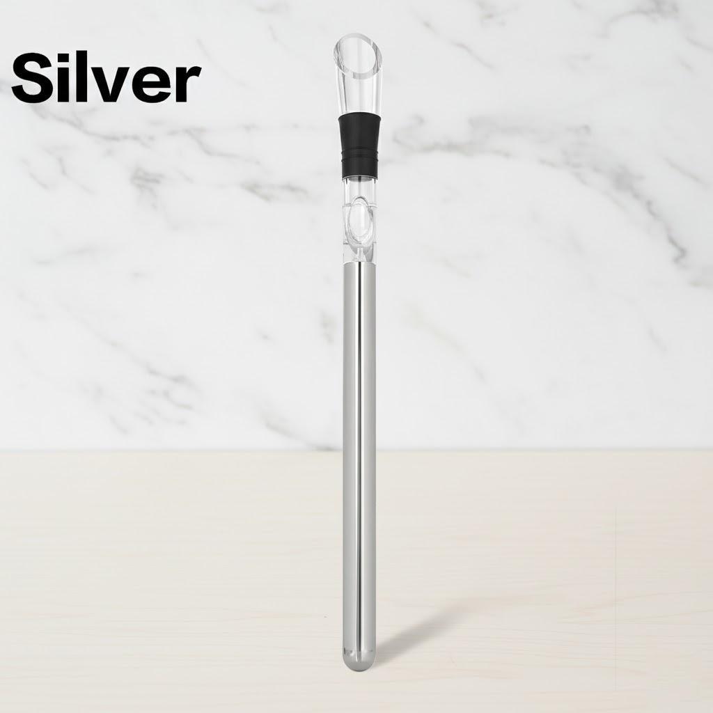 

Stainless Steel Wine Decanter Mini Filter Aerator Pourer for Home Bar Fast Decanting Wine Accessories серебряный