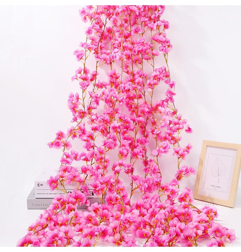 Cherry Blossom Vine Wall Hanging for Outdoor and Indoor Ceiling Decor
