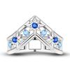 Daisy Sparkling Crown Ring Colorful Star Moon Butterfly Evil Eyes for Women Original Rings Classic Wedding Jewelry