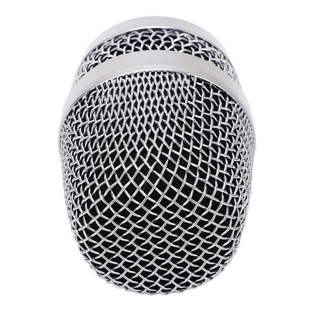Ball Head Mesh Microphone Grille Silver Microphone Head Replacement for Baier 780 790 for Weida M3 M5 Silver