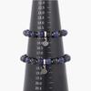 Jbans Classic Screw Ring Point 984 Chain 8 Lapis Lapis, 1185 Obsidian Gemstone Bracelet Set (C2501-Se399_Sv)