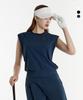 DUVIK Women'S Oversized Sleeveless Blouson T-Shirt Dd2Wts107