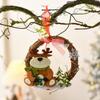 Handmade Christmas Tree Accessories DIY Santa Hanging Ornaments Christmas Xmas Wreath  Shop Window