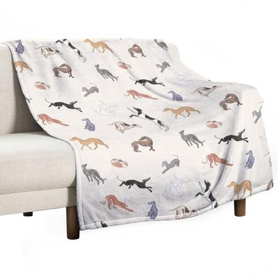 Greyhound Love - Adopt Throw Blanket Nap Cosplay Anime Polar Camping Blankets