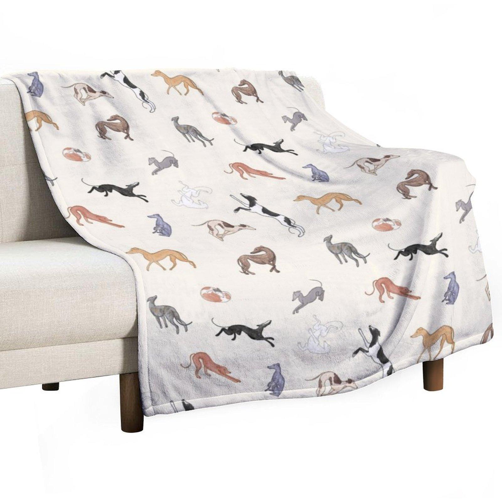 

Greyhound Love - Adopt Throw Blanket Nap cosplay anime Polar Camping Blankets 30x40in