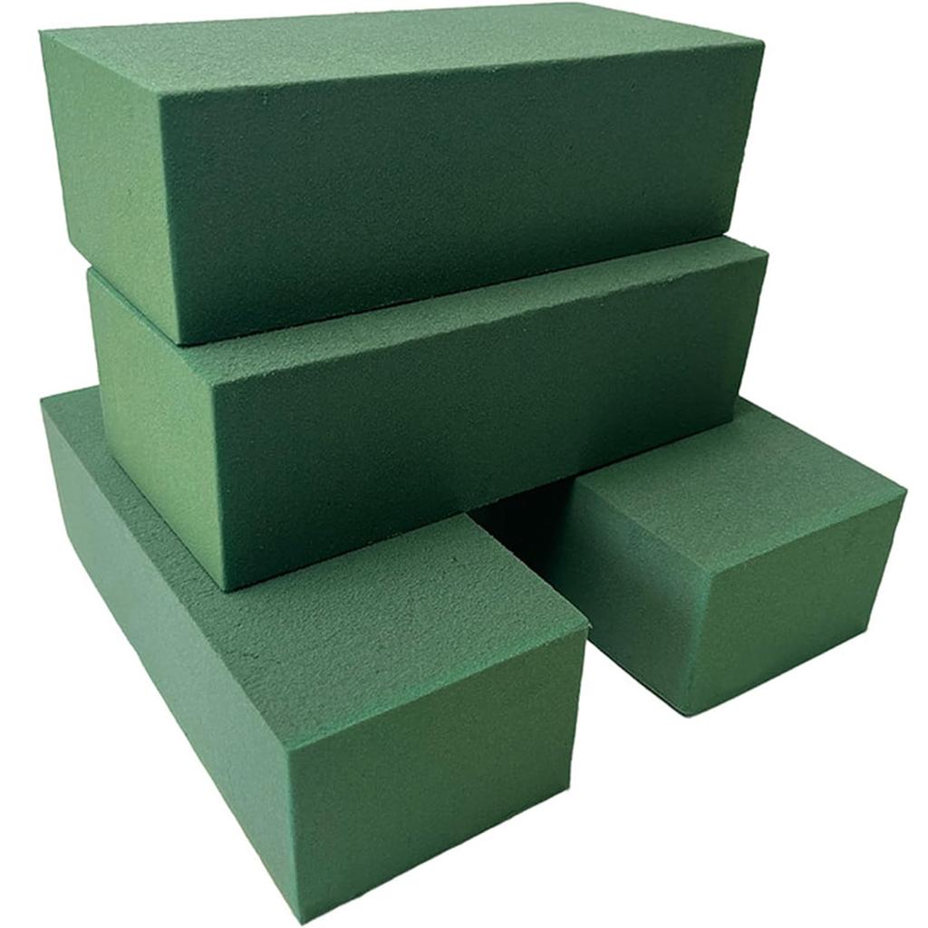 Blocco di Spugna Floreale Verde Umida per Fiori Freschi Artificiali, Spugna per Composizioni, Decorazioni per Casa, Feste di Compleanno, Festività