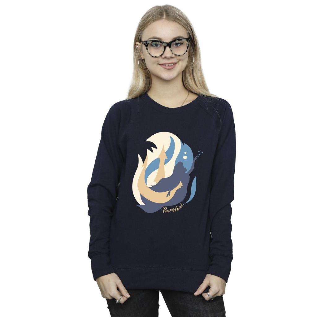 Disney Womens/Ladies The Little Mermaid Colour Silhouettes Sweatshirt