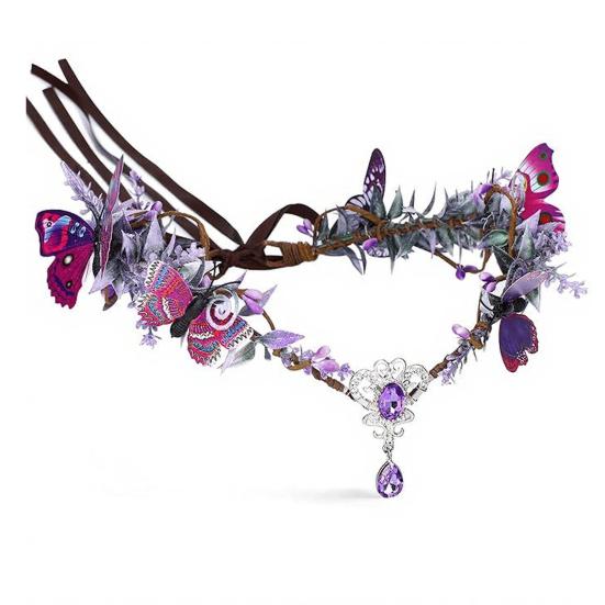 

Elf Wings Performance Props with Hanging Tassels 3D Plant Decorations Forest Fairy Costume Accessories