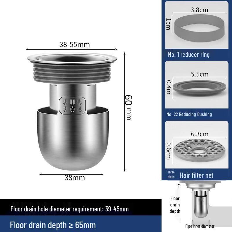 MDNG Universal Water Seal Floor Drain Core