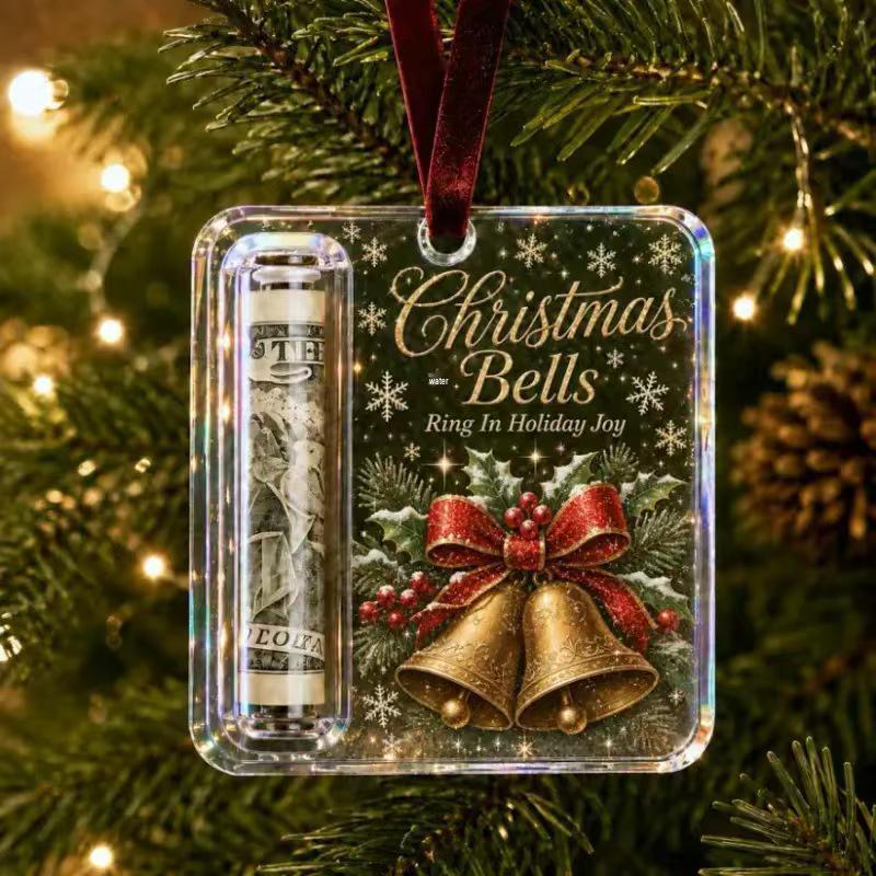 New Christmas Cash Gift Acrylic Ornament Pendant