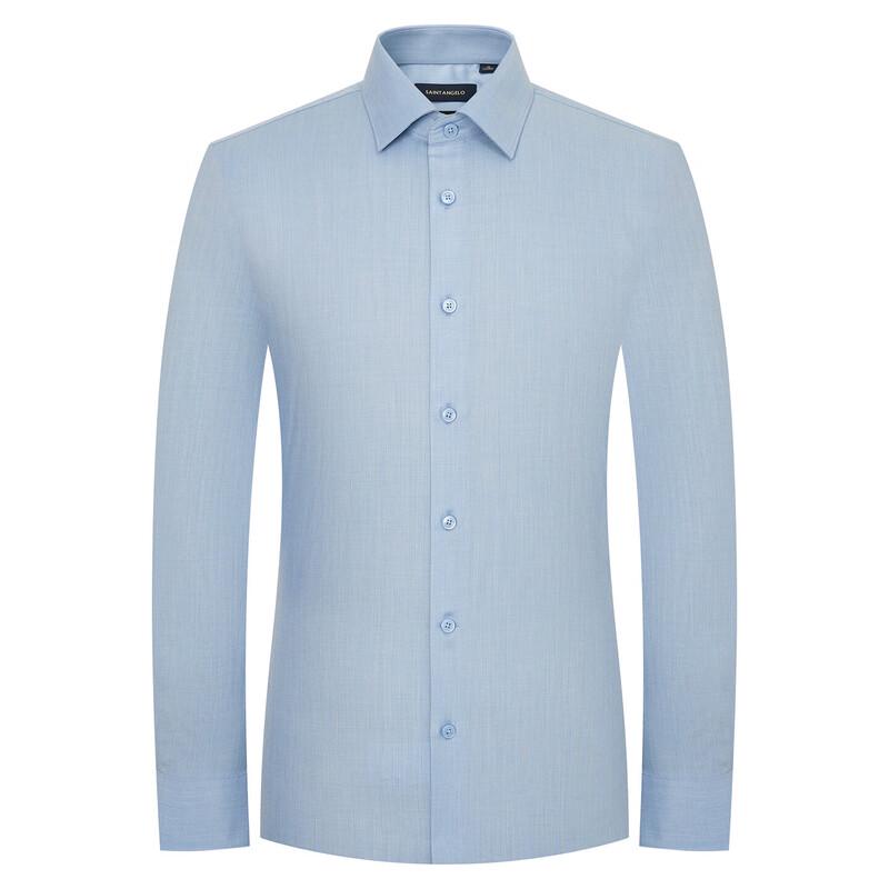 Saint Angelo Men's Business Formal Long-Sleeve Shirt