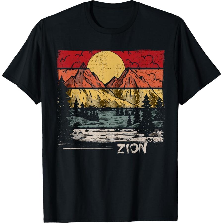 Retro Zion National Park US Vintage Zion T-Shirt S
