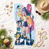 HUNTRIX Soft Beach Towel Stylish Beach Pool Towel for Summer Seaside Vacation Travel