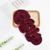 Decorative Cloth Fabric 3D Floral Patch Folded Design DIY Chest Flower  Dress Accessories