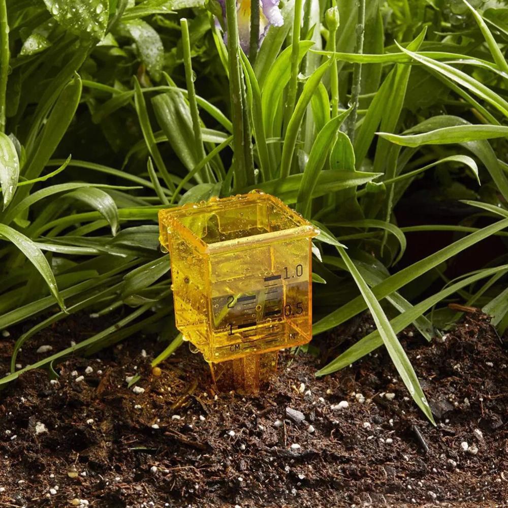 4Pcs Plastic Outdoor Rain Gauge For Yard Garden Lawn Deco