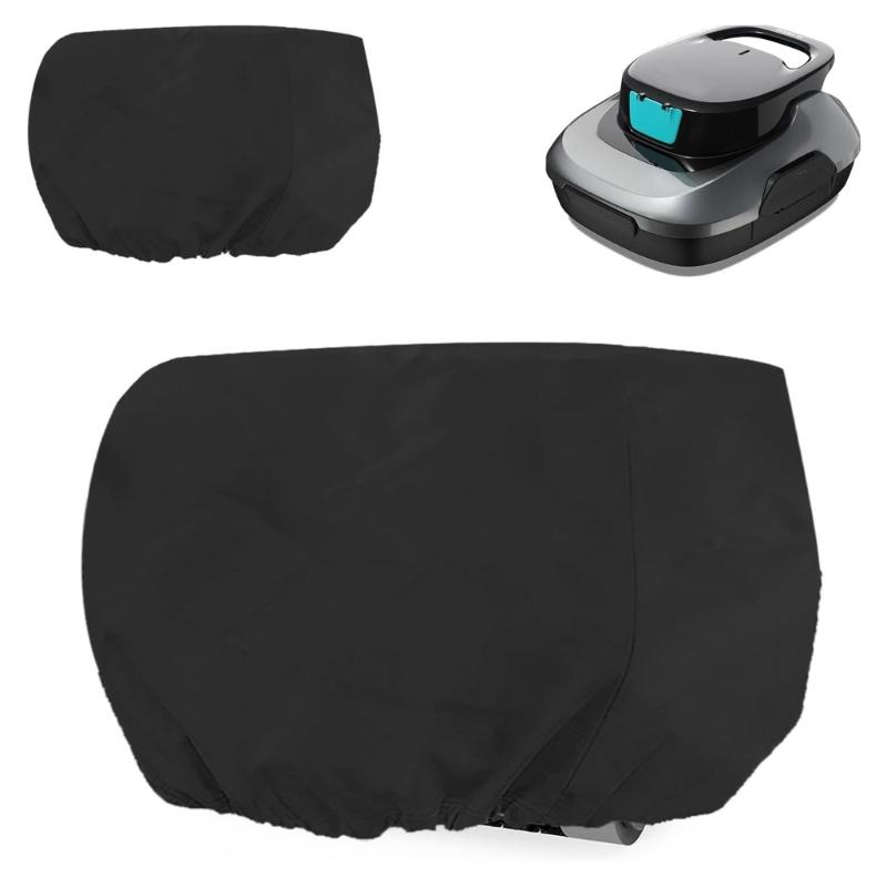 Pool Cleaner Protective Cover Heavy Duty Polyester Fabric Allmost Weather Resistance Quick Installation For Outdoor Use