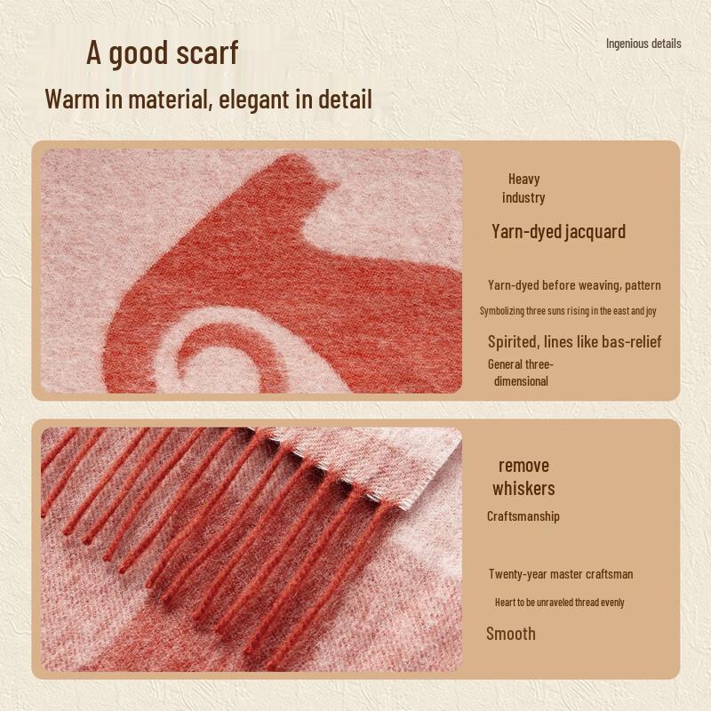 Shanghai Story 100% Wool Scarf Gift Set